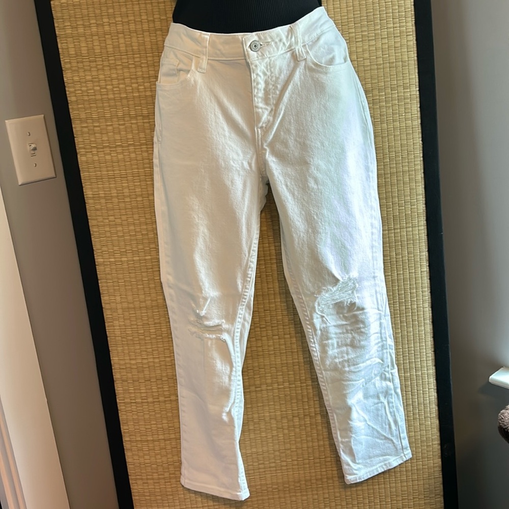 Levi’s White 535 Super Skinny Jeans 33